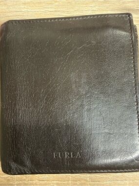 Furla Men's Brown Leather Bifold Wallet. Made in Italy
